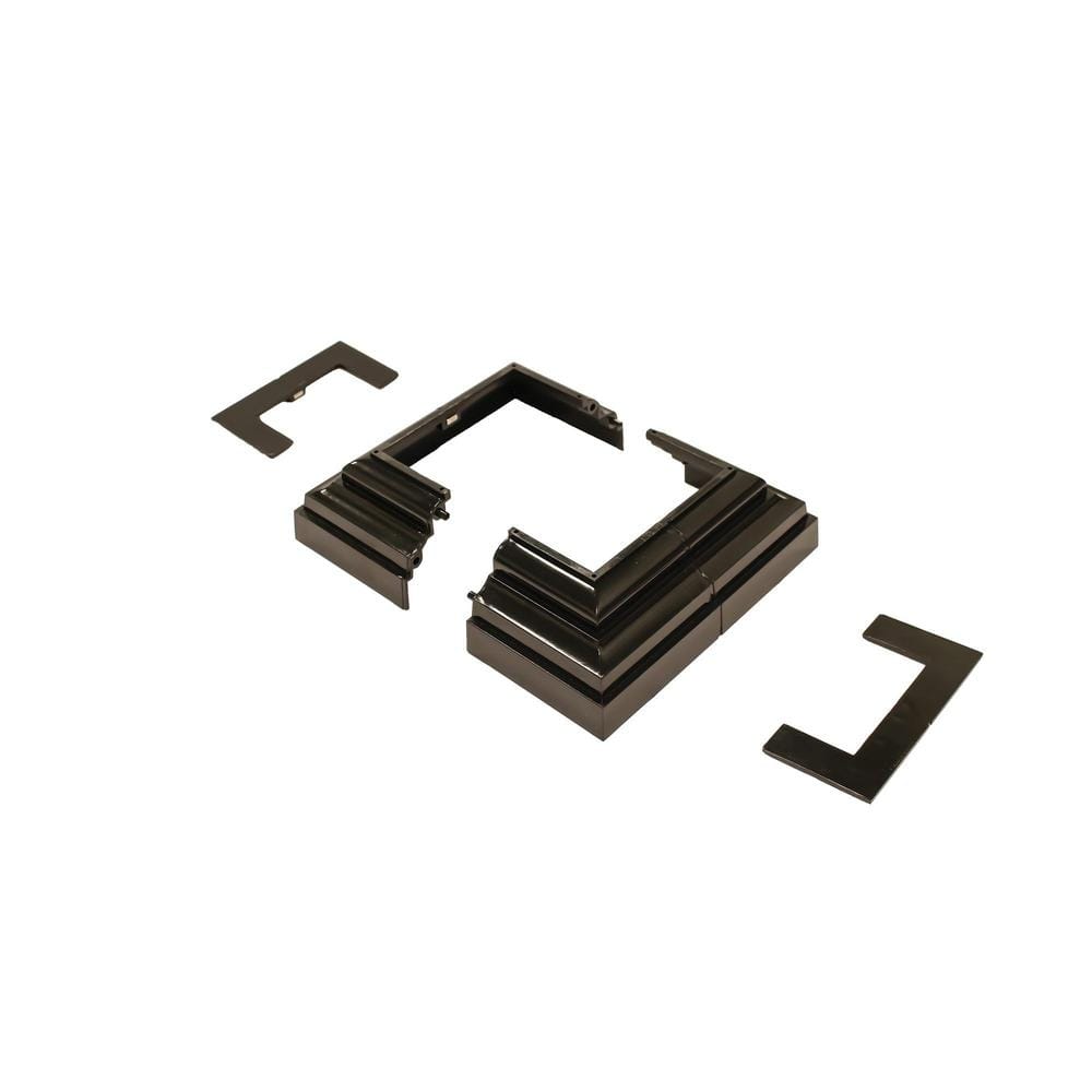 NUVO IRON Adjustable Decorative Post Plate Cover from 2 in. To 3-1/2 in.