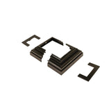 NUVO IRON Adjustable Decorative Post Plate Cover from 2 in. To 3-1/2 in.