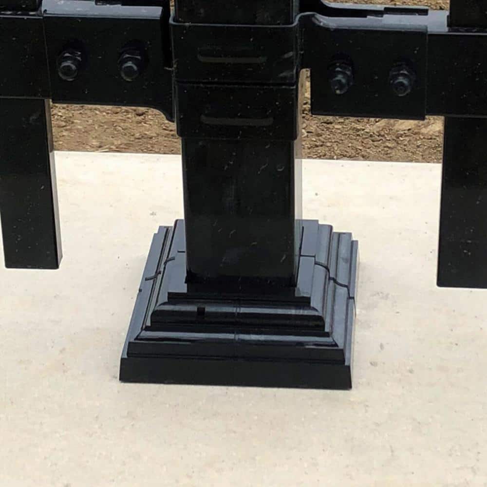 NUVO IRON Adjustable Decorative Post Plate Cover from 2 in. To 3-1/2 in.