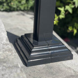 NUVO IRON Adjustable Decorative Post Plate Cover from 2 in. To 3-1/2 in.
