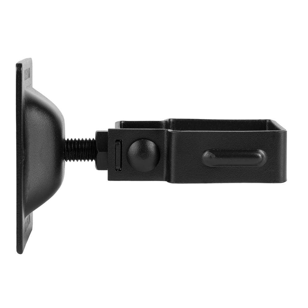 NUVO IRON Legacy Collection Powder Coated Black Galvanized Steel Post to Wall Brackets