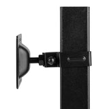 NUVO IRON Legacy Collection Powder Coated Black Galvanized Steel Post to Wall Brackets