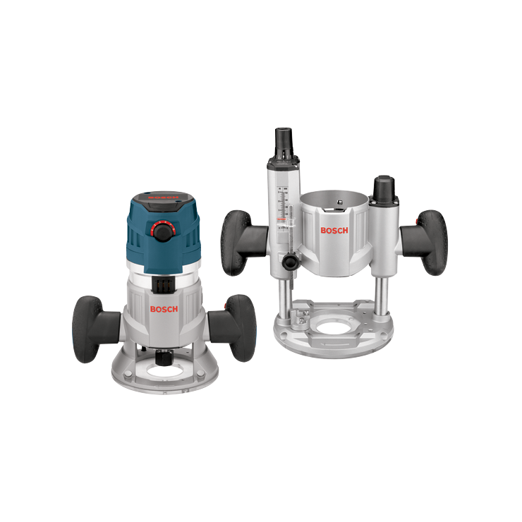 Bosch 15 Amp Corded Variable Speed Combination Plunge & Fixed-Base Router Kit with Hard Case (MRC23EVSK)