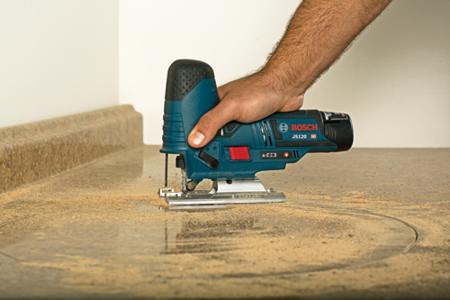 Bosch 12V Max Variable-Speed Barrel-Grip Jigsaw, Keyless T‑Shank, Bare Tool (JS120N)