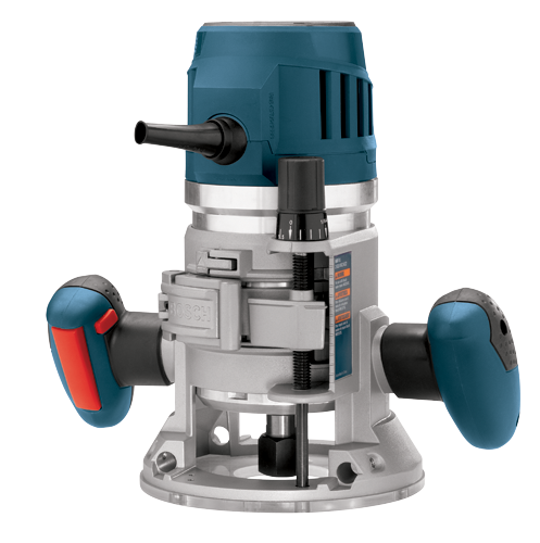 Bosch 15 Amp 3-1/2 in. 2.3 HP Corded Variable-Speed Fixed-Base Router Kit with Trigger Control (MRF23EVS)