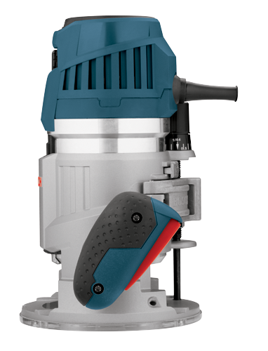 Bosch 15 Amp 3-1/2 in. 2.3 HP Corded Variable-Speed Fixed-Base Router Kit with Trigger Control (MRF23EVS)