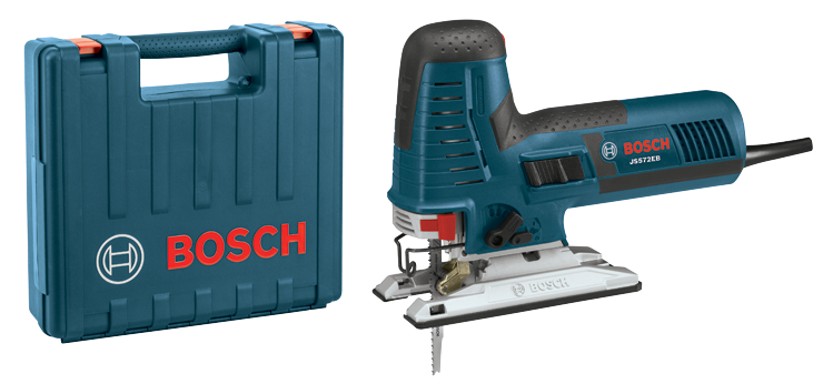 Bosch JS572EBK 7.2 Amp Corded Variable-Speed Barrel-Grip Jig Saw Kit with Blades and Carrying Case