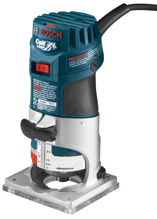 Bosch PR20EVS Colt 5.6 Amp 1.0 HP 120V Variable-Speed Fixed-Base Corded Palm Router
