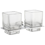 ANZZI Caster 3 Series Dual Toothbrush Holder in Brushed Nickel