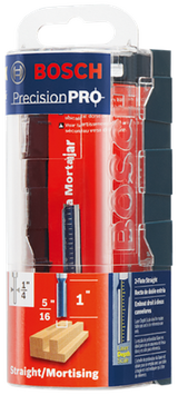 Bosch 9/32-in Carbide-Tipped Double-Flute Straight Router Bit