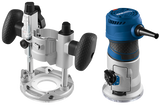 Bosch 1.25 HP Variable-Speed Palm Router Combo Kit with LED Lighting (GKF125CEPK)