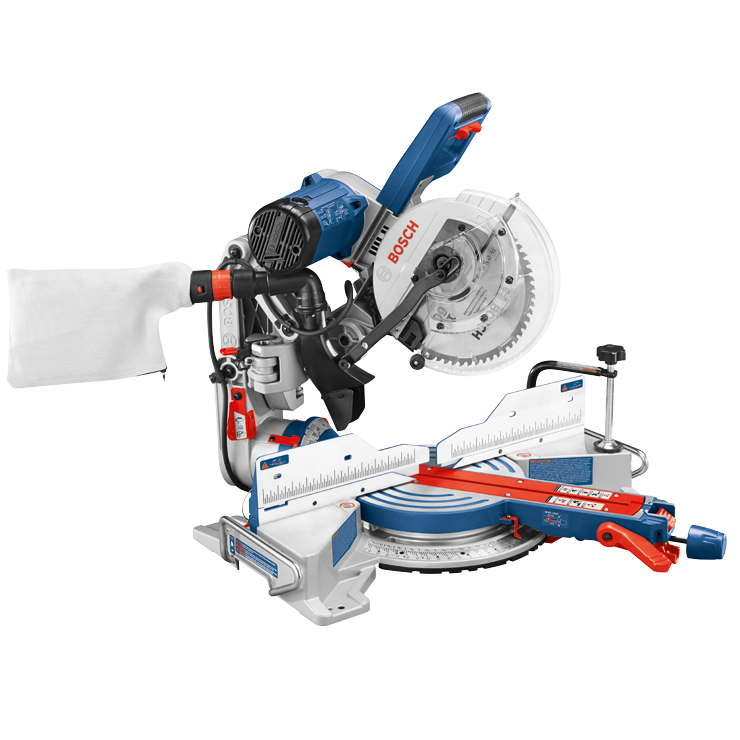 Bosch 15 Amp Corded 10 in. Dual-Bevel Sliding Glide Miter Saw with 60-Tooth Blade + 32-1/2 in. Folding Leg Stand