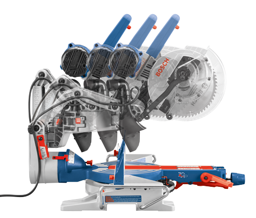 Bosch CM10GD 15 Amp Corded 10 in. Dual-Bevel Sliding Glide Miter Saw with 60-Tooth Carbide Saw Blade