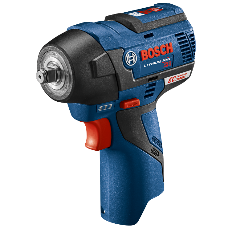 Bosch 12V Max Brushless 3/8 in. Cordless Impact Wrench, Variable Speed (2 Batteries Included)