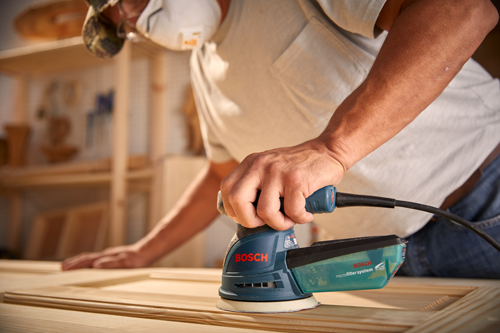 Bosch ROS20VSC 120-Volt 2.5-Amp 5-In. Palm Random Orbital Sander/Polisher with Bag