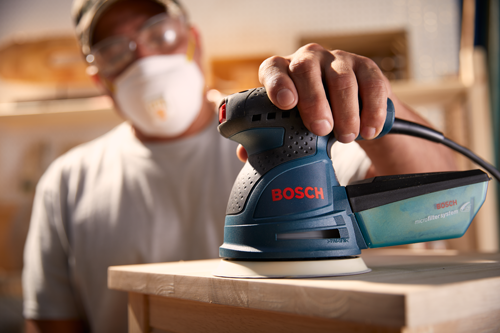 Bosch ROS20VSC 120-Volt 2.5-Amp 5-In. Palm Random Orbital Sander/Polisher with Bag