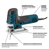 Bosch JS470EB 7 Amp Corded Variable-Speed Barrel-Grip Jig Saw Kit with Carrying Case