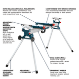 Bosch GTA3800 32-1/2 in. Portable Folding-Leg Miter Saw Stand with Wheels