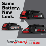 Bosch 18V Lithium-Ion 2.0Ah Power Tool Battery, 2-Pack (BAT612-2PK)