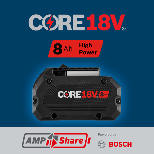 Bosch CORE18V 8Ah High Power Lithium-Ion Battery (GBA18V80)