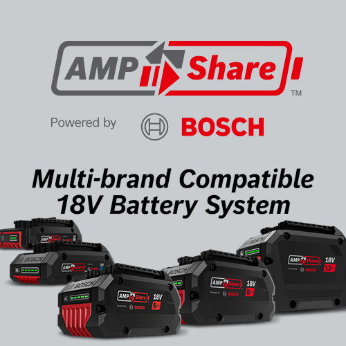 Bosch CORE18V 2-Pack 6 Ah Lithium-Ion Power Tool Battery Kit with 18V Fast Charger (GXS18V-20N26)