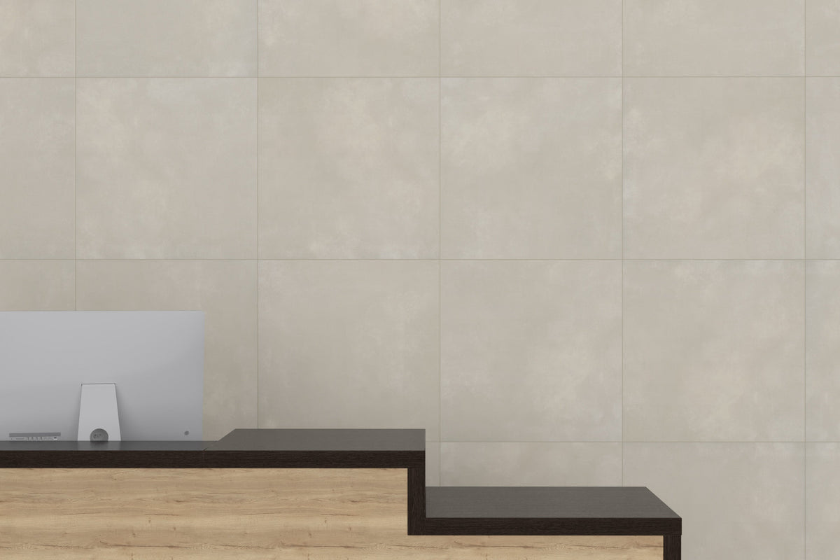 Emser Cosmopolitan Charcoal Porcelain Tile, 12 in. x 24 in, Glazed Stone-Look, 6-Pack