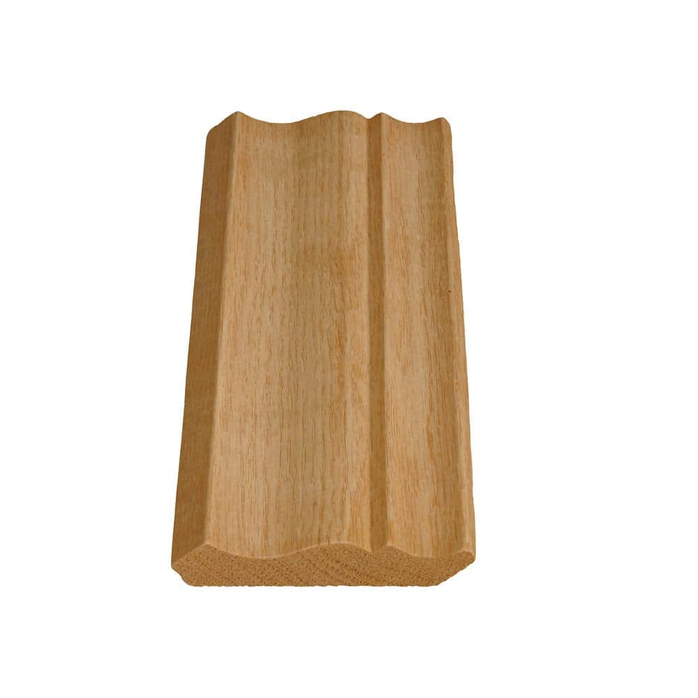 Alexandria Moulding 9/16 in. D x 3-1/4 in. W x 96 in. L Oak Crown Moulding Pack (6-Pack)
