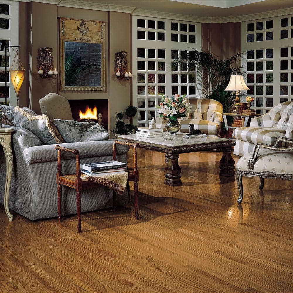Bruce Natural Reflections Mellow Oak 5/16 in. T x 2-1/4 in. W Smooth Solid Hardwood Flooring (40 sq.ft./ctn)