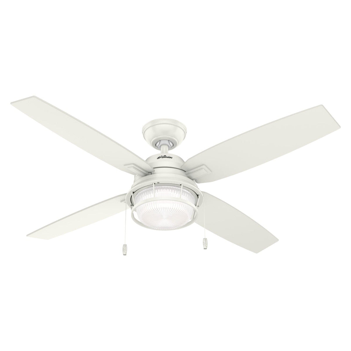 Hunter Ocala 52-in Noble Bronze LED Indoor/Outdoor Ceiling Fan with Light Kit (4-Blade)