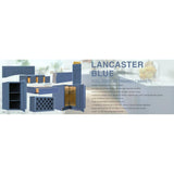 LIFEART CABINETRY Lancaster Blue Plywood Shaker Stock Assembled 3-Drawer Base Kitchen Cabinet 24 in. W x 34.5 in. D H x 24 in. D