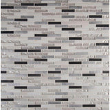 MSI Ocean Crest Brick 12 in. x 12 in. x 8 mm Glass, Metal & Stone Mesh-Mounted Mosaic Wall Tile (10 sq. ft./Case)