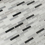 MSI Ocean Crest Brick 12 in. x 12 in. x 8 mm Glass, Metal & Stone Mesh-Mounted Mosaic Wall Tile (10 sq. ft./Case)