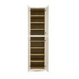 LIFEART CABINETRY Princeton Assembled 24 in. x 96 in. x 27 in. Tall Pantry with 4-Doors in Off-White
