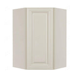 LIFEART CABINETRY Princeton Assembled 24 in. x 30 in. x 12 in. Wall Diagonal Corner Cabinet with 1-Door 2-Shelves in Off-White