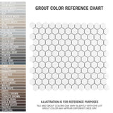 Merola Tile Metro Hex Matte White 10-1/4 in. x 11-7/8 in. x 5 mm Porcelain Mosaic Tile (8.65 sq. ft. / Case)