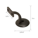 Design House Oil Rubbed Bronze Jumbo Handrail Bracket (5-Pack)