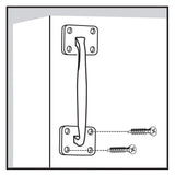 Everbilt Oil Rubbed Bronze Offset Pull Handle, Steel, 7.72 in H