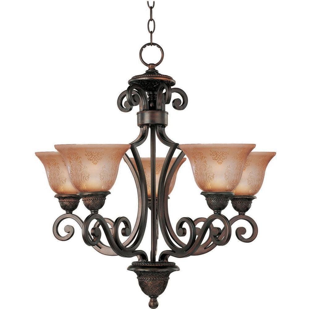 Maxim Lighting Symphony 5-Light Oil Rubbed Bronze Chandelier