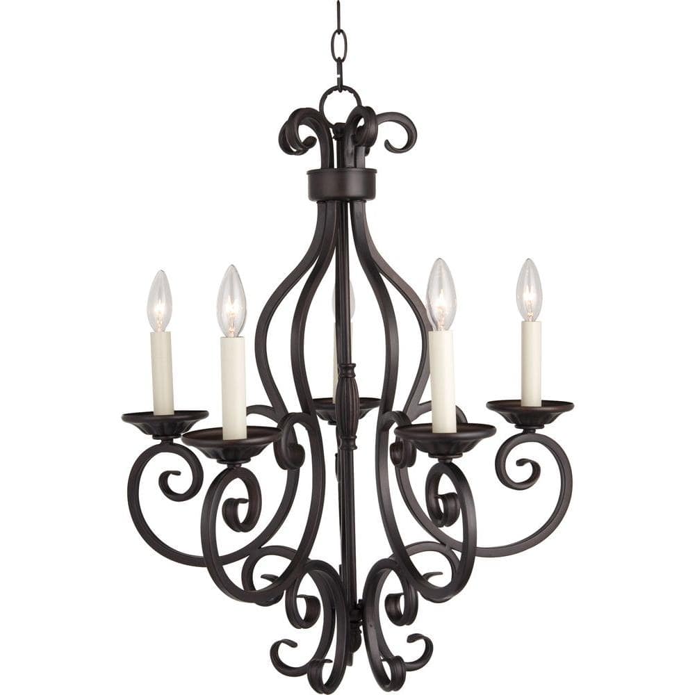 Maxim Lighting Manor 5-Light Oil-Rubbed Bronze Chandelier