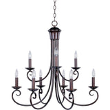 Maxim Lighting Loft 9-Light Oil-Rubbed Bronze Chandelier