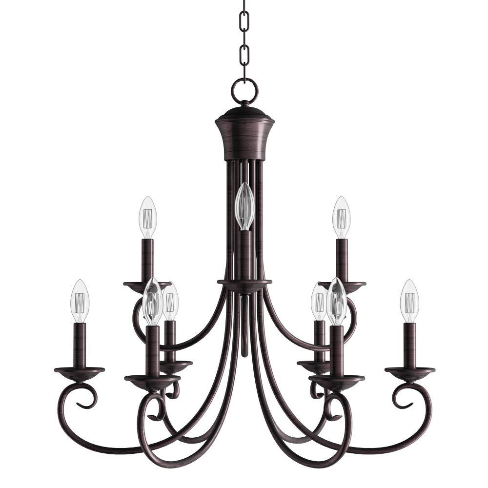 Maxim Lighting Loft 9-Light Oil-Rubbed Bronze Chandelier