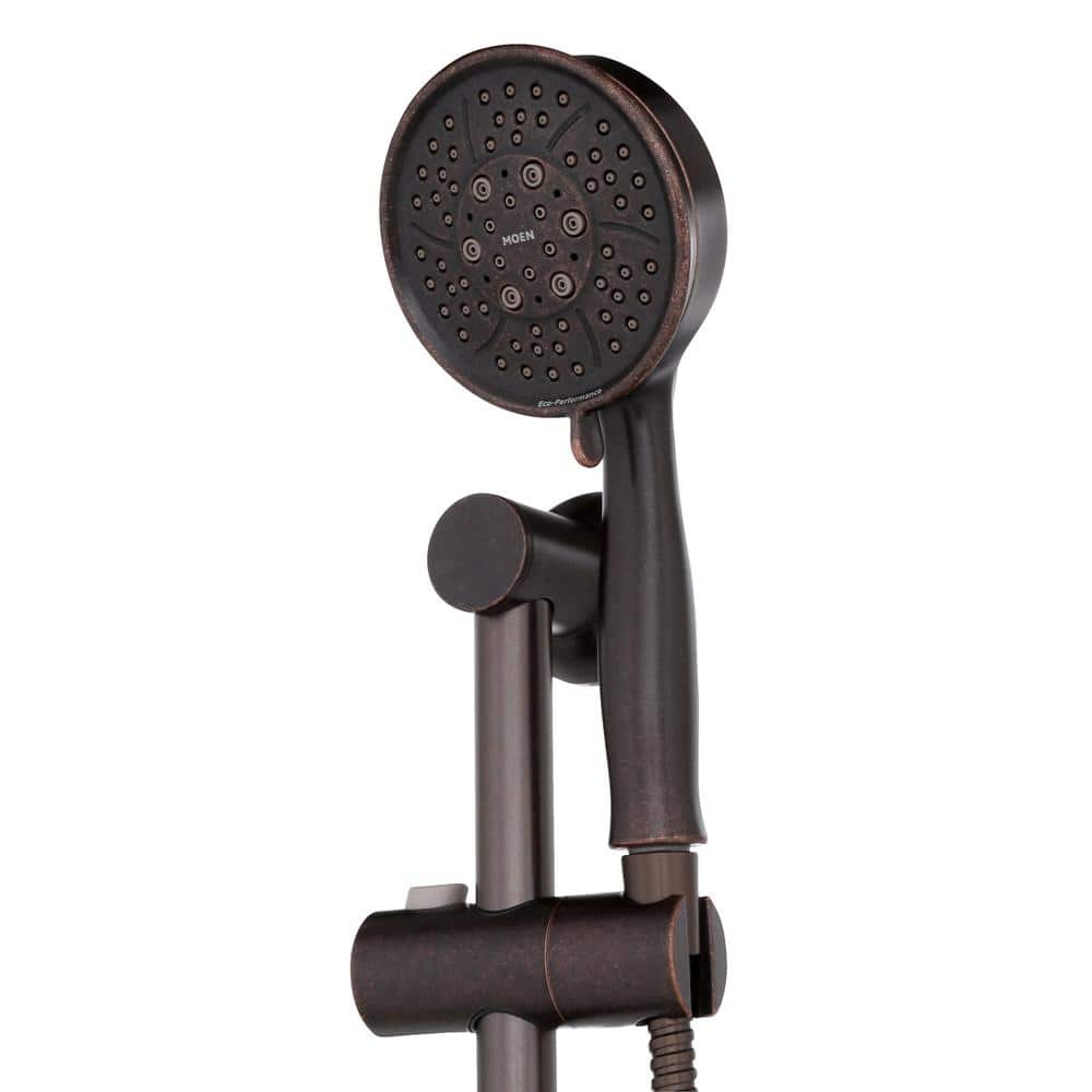 MOEN 4-Spray Eco-Performance Handheld Hand Shower with 30 in. Slide Bar in Oil Rubbed Bronze