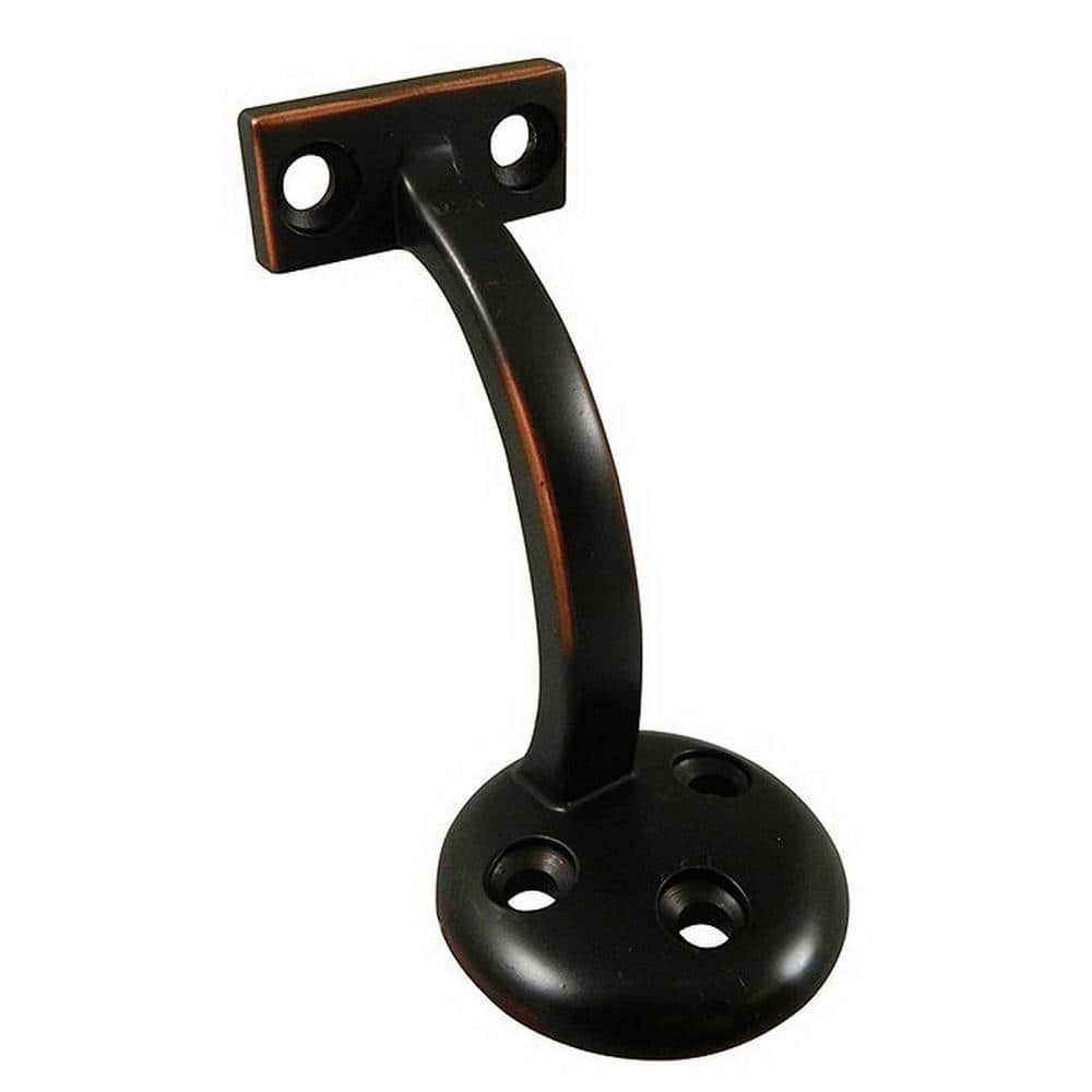 Onward 3-1/8 in. (80 mm) Oil-Rubbed Bronze General-Duty Zamak Handrail Bracket for Flat Bottom Handrail