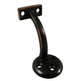Onward 3-1/8 in. (80 mm) Oil-Rubbed Bronze General-Duty Zamak Handrail Bracket for Flat Bottom Handrail