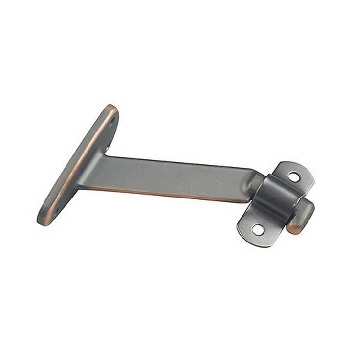 Onward 4-1/16 in. (103 mm) Oil-Rubbed Bronze Heavy-Duty Aluminum Handrail Bracket for Flat Bottom Handrail, Adjustable Angle