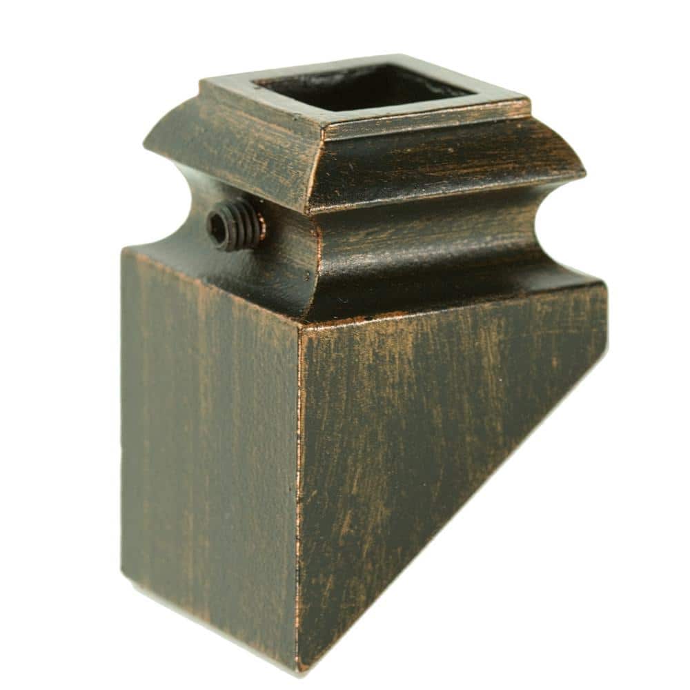 WM Coffman 1/2 in. Oil Rubbed Copper Pitched Iron Shoe