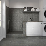 Emser Miletone Dust Porcelain Bullnose Tile, 3-in x 12-in