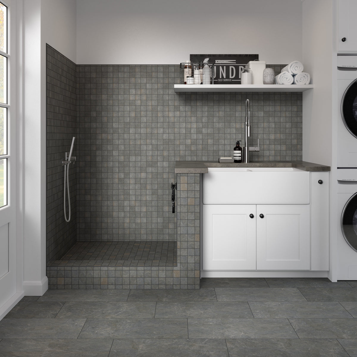 Emser Miletone Taupe 12 in. x 24 in. Glazed Porcelain Stone-Look Floor & Wall Tile, 6-Pack