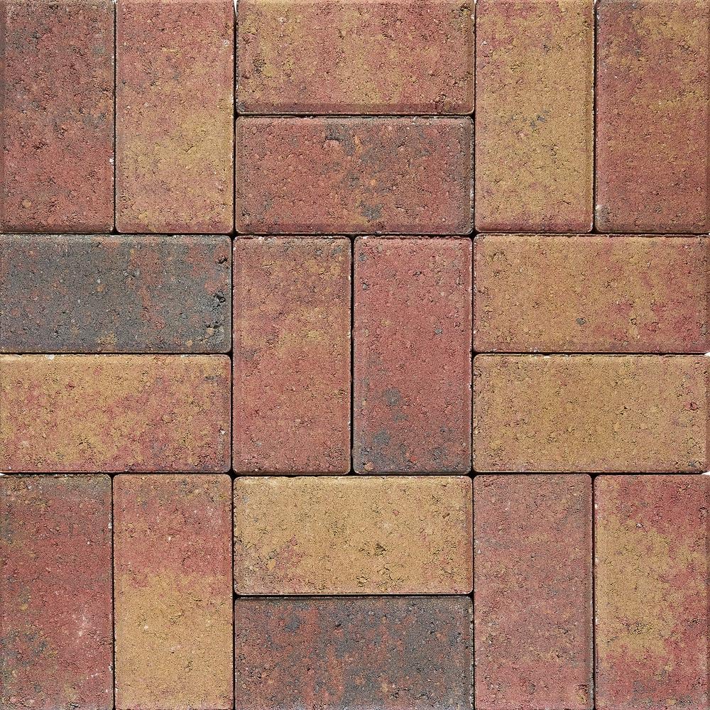 Pavestone Holland 7.87 in. L x 3.94 in. W x 2.36 in. H 60 mm Old Town Blend Concrete Paver (480 Pieces/103 Sq Ft/Pallet)