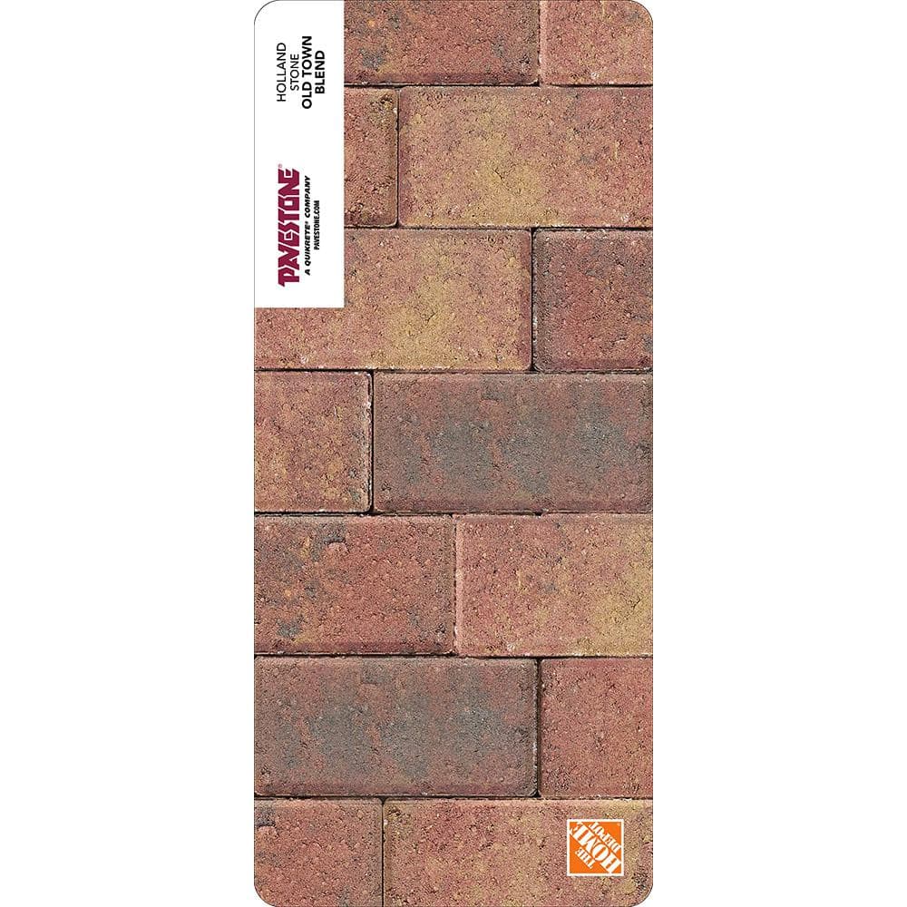 Pavestone Paper Sample Only of Holland 7.87 in. L x 3.94 in. W x 1.77 in. H 45 mm Old Town Blend Concrete Paver (1-Piece)